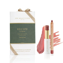 Load image into Gallery viewer, Läk Beautifood lip product set with lipstick and crayon on a white background