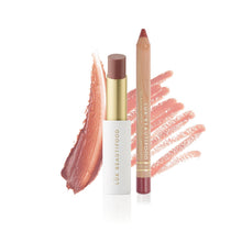 Load image into Gallery viewer, Luk Beautifood Christmas Nude Lip Duo – Tea Rose & Lychee Sorbet