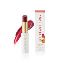Load image into Gallery viewer, Lük Beautifood cranberry citrus lip nourish with packaging on a white background