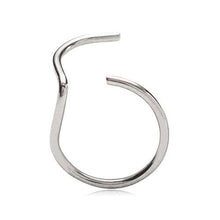Load image into Gallery viewer, Nose Ring Titanium (RIGHT): Plain Silver / 8mm