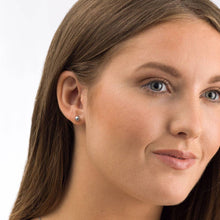 Load image into Gallery viewer, Silver Ball (3-5mm) Titanium Earrings: Plain Silver / 3mm
