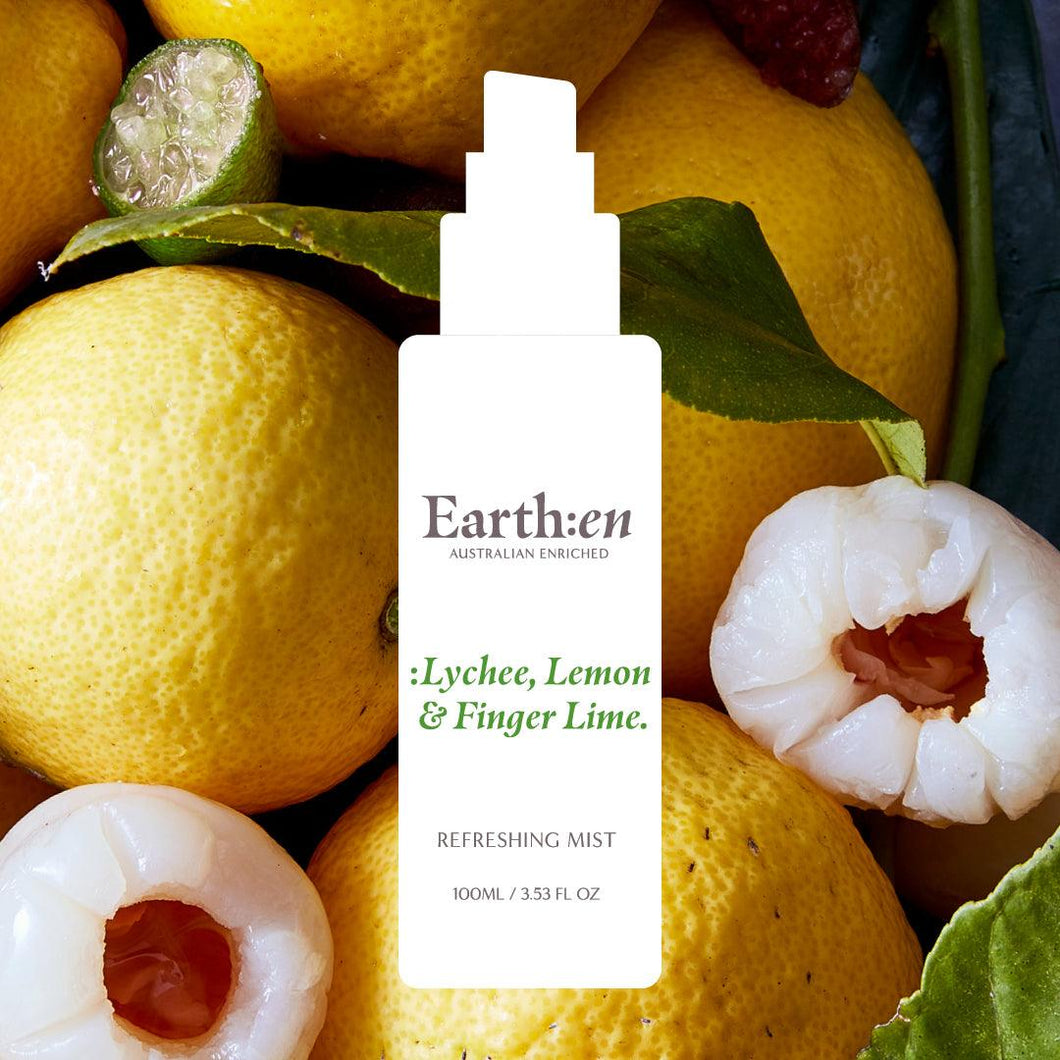 Earth:en Refreshing Mist, Lychee, Lemon & Finger Lime - Facial Impressions