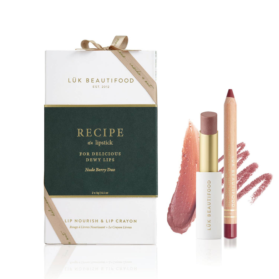 Luk Beautifood Nude Lip Duo – Pink Juniper & Berry Bite (Limited Edition Christmas 2025)