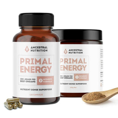 Primal Energy Women - Grass Fed Beef Organ Superfood - Facial Impressions