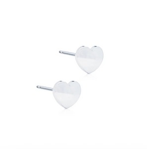 Blomdahl Heart 5mm Earrings – Gold, Silver, and Black | Safe, Stylish, Skin-Friendly