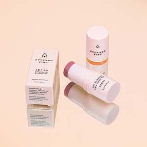 Avocado Zinc – SPF 50 Natural Lip & Cheek Tint – Berry - Facial Impressions