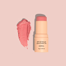 Load image into Gallery viewer, Avocado Zinc – SPF 50 Natural Lip &amp; Cheek Tint – Coral - Facial Impressions
