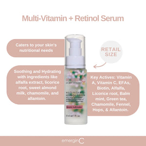 EmerginC Multi-Vitamin + Retinol Serum 30 ML RRP $134 - Facial Impressions