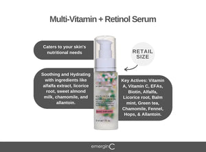 EmerginC Multi-Vitamin + Retinol Serum 30 ML RRP $134 - Facial Impressions