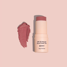 Load image into Gallery viewer, SPF 50 Natural Lip &amp; Cheek Tint - Berry - Facial Impressions
