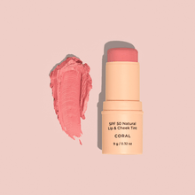 Load image into Gallery viewer, SPF 50 Natural Lip &amp; Cheek Tint - Coral - Facial Impressions
