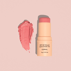 SPF 50 Natural Lip & Cheek Tint - Coral - Facial Impressions