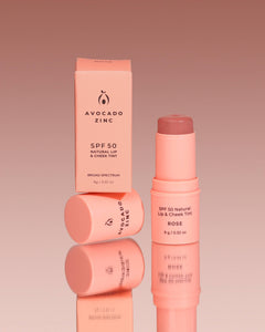 SPF 50 Natural Lip & Cheek Tint - Rose - Facial Impressions