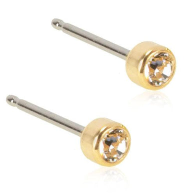 Gold Titanium Crystal Bezel - 3mm, 4mm, 5mm, 6mm - Facial Impressions