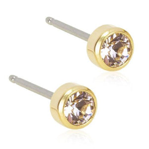 Gold Titanium Crystal Bezel - 3mm, 4mm, 5mm, 6mm - Facial Impressions