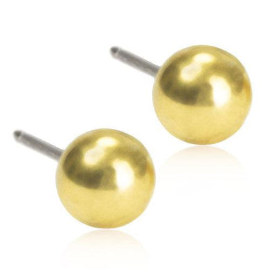 Gold Titanium Plain Ball - 5mm - Facial Impressions