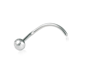 Nose Stud - Silver Titanium Ball - Facial Impressions